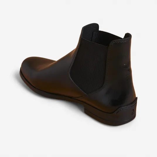 Decathlon Ghete din piele Echitatie 500 piele Negru Adulti, 42