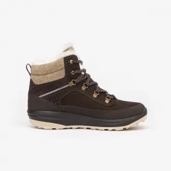 Decathlon Ghete Mid Piele Iarna Calduroase Impermeabile Drumetie pe zapada SH900 Maro Dama, 39