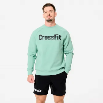 Decathlon Hanorac CROSSFIT® Verde Unisex, XS