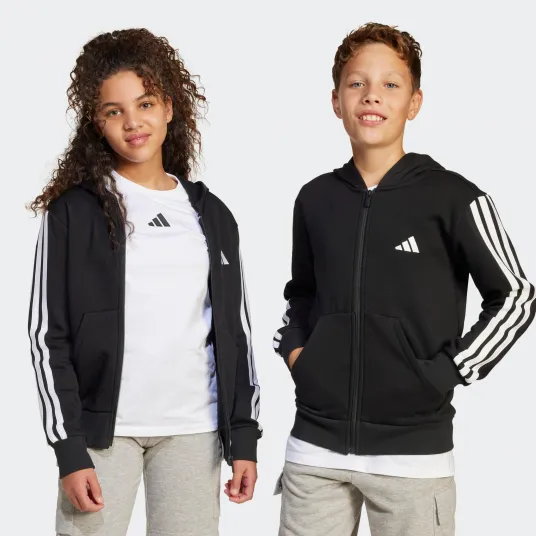 Decathlon Hanorac cu gluga ADIDAS Negru Copii, 11-12 Ani