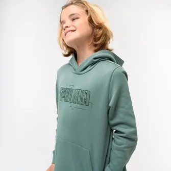 Decathlon Hanorac cu gluga Print verde Copii, 13-14 Ani