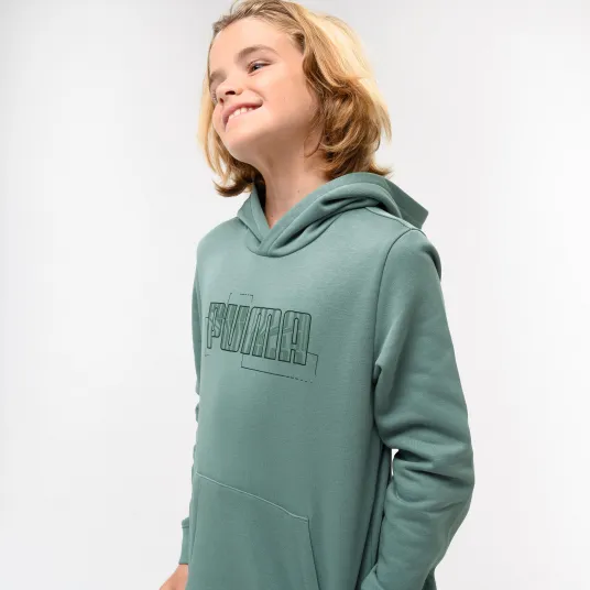 Decathlon Hanorac cu gluga Print verde Copii, 7-8 Ani