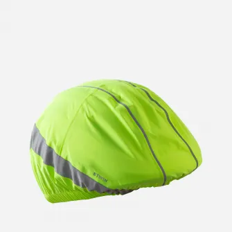 Decathlon Husa impermeabila casca 960 Galben Fluo Noapte si zi, universala