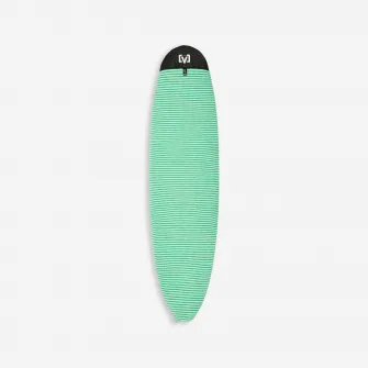 Decathlon Husa placa surf tip soseta marime maxima 7'2 - Mid length / hybrid Verde-Alb, Marime unica