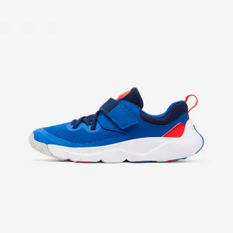 Decathlon Incaltaminte cu benzi cu arici si sireturi elastice Playful Fast Albastru Copii, 35