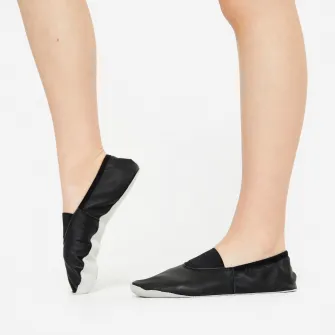 Decathlon Incaltaminte flexibila din piele Dans Modern-jazz Negru, 36