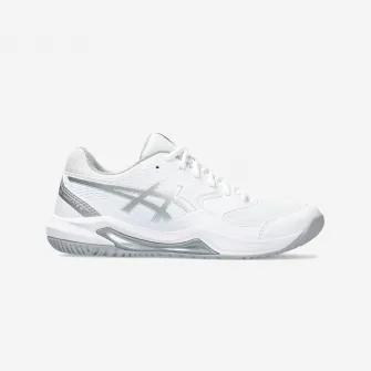 Decathlon Incaltaminte Tenis pe orice tip de suprafata Gel Dedicate 8 Alb-Argintiu Dama, 40