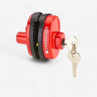 Decathlon Incuietoare cu cheie Rosu, Marime unica