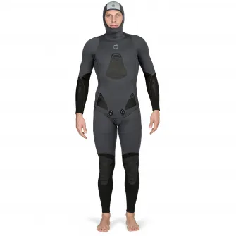 Decathlon Jacheta combinezon Vanatoare Subacvatica 3mm SPF 100 Albastru/ Gri, 2XL