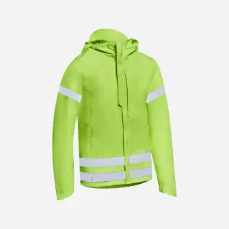Decathlon Jacheta Ploaie Ciclism 500 Galben Copii, 8-9 Ani