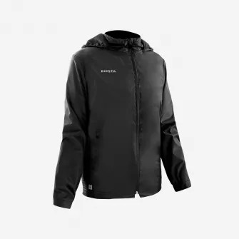 Decathlon Jacheta protectie ploaie Fotbal VIRALTO CLUB Negru Copii, 12-13 Ani