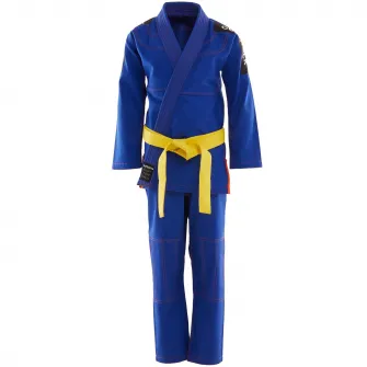 Decathlon Kimono jiu-jitsu brazilian 500 Albastru Copii, M3 135-145cm