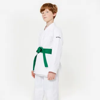 Decathlon Kimono judo si aikido 350 g/m Alb Copi, 150 CM