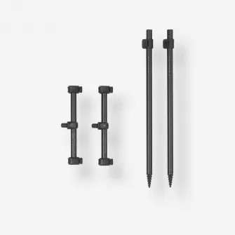 Decathlon Kit buzz-bar 2 Lansete Pescuit la Crap, Marime unica