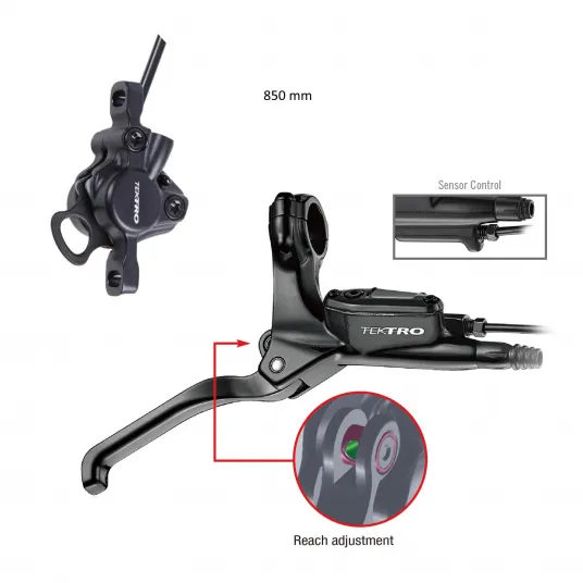 Decathlon Kit frana hidraulica TEKTRO HD-E350 850 mm bicicleta cargo LONGTAIL R500 E, Marime unica