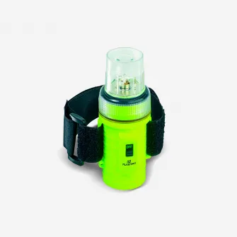 Decathlon Lanterna FLASH ambarcatiune 4 LED Galben Fluo, Marime unica