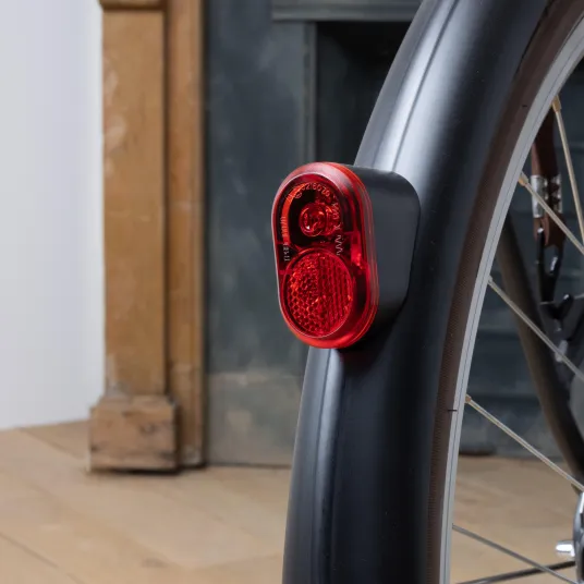 Decathlon Lumina spate dinam bicicleta Steady Negru, Marime unica