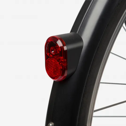 Decathlon Lumina spate dinam Elops Negru, Marime unica