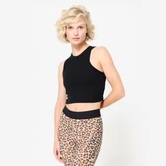 Decathlon Maiou crop top fitness Negru Ultra Dama, L