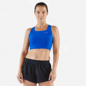 Decathlon Maiou Crop top lejer alergare KIPRUN Race 900 Light Albastru Meline ROLLIN Dama, XL