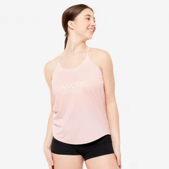 Decathlon Maiou cu bretele Dans modern Roz Dama, L