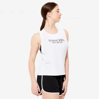 Decathlon Maiou Dans Modern Jazz Crop top Alb Dama, 2XL