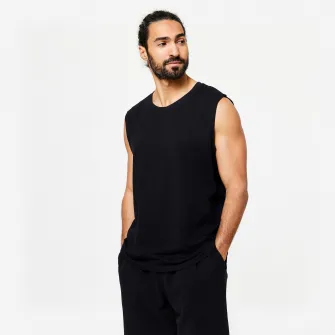 Decathlon Maiou extensibil 500 Fitness Negru Barbati, 4XL