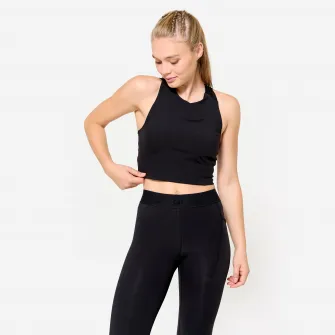 Decathlon Maiou mulat fitness crop-top 500 Negru Dama, 2XL