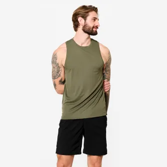 Decathlon Maiou respirant Fitness Verde kaki Barbati, L