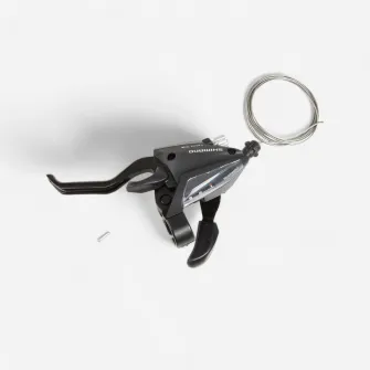Decathlon Maneta schimbator fata SHIMANO 3 viteze + etrier frana, Marime unica