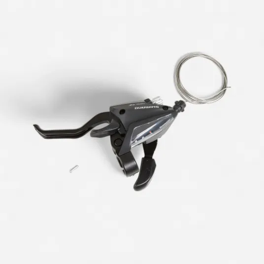 Decathlon Maneta schimbator fata SHIMANO 3 viteze + etrier frana, Marime unica