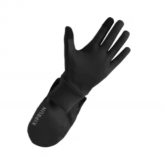 Decathlon Manusi alergare KIPRUN Evolutiv V2 Negru Adulti, L