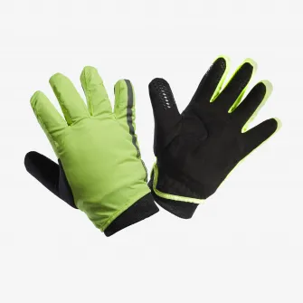 Decathlon Manusi Ciclism iarna 500 Galben Fluo Copii 8-14 ani, 10 Ani