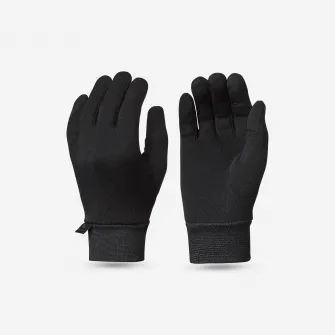 Decathlon Manusi cu Insertii Tactile Prim Strat din Matase Drumetie SH500 Copii 6-14 ani, 12 Ani