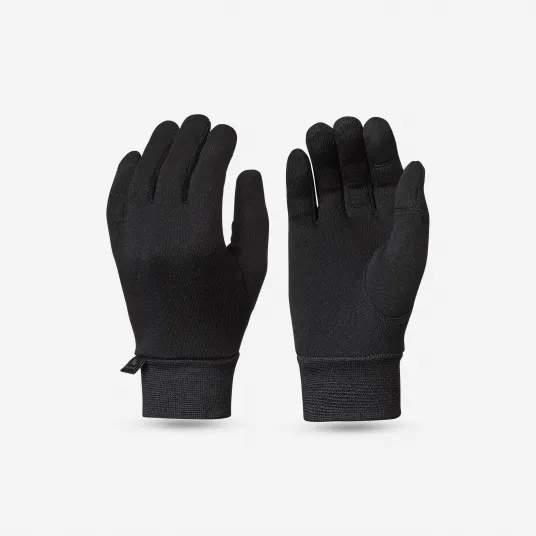 Decathlon Manusi cu Insertii Tactile Prim Strat din Matase Drumetie SH500 Copii 6-14 ani, 8 Ani