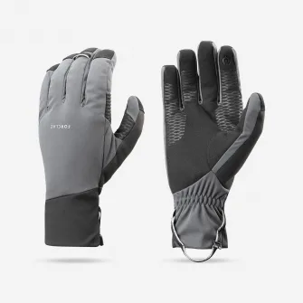 Decathlon Manusi cu insertii tactile si protectie impotriva vantului Trekking la munte MT900 Gri Adulti, 2XL