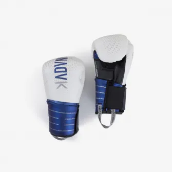 Decathlon Manusi de Box 500 Alb-Albastru, 14 OZ