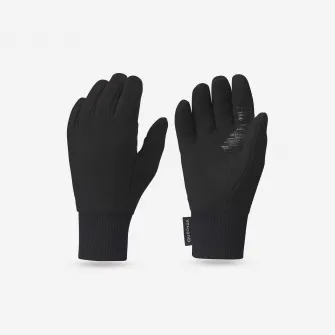 Decathlon Manusi din Polar Drumetie pe zapada SH500 Gri-Roz Copii 6-14 ani, 10 Ani