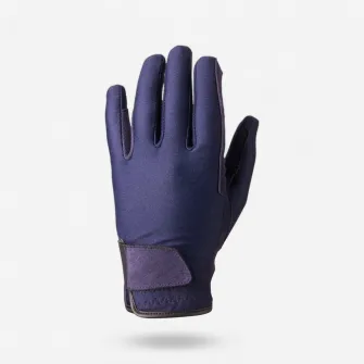 Decathlon Manusi Echitatie Basic Maro Copii, 8-10 Ani