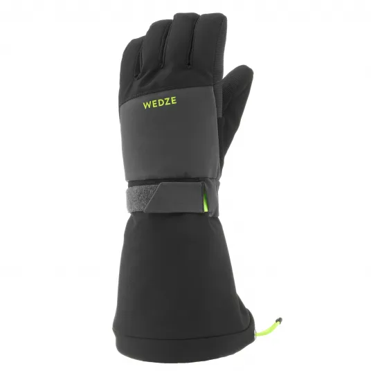 Decathlon Manusi schi 550 Negru-Gri Copii, 6 Ani