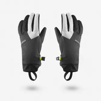 Decathlon Manusi schi fond XC S 100 Negru-Gri Copii, 14 Ani