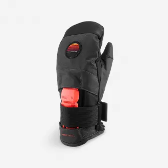Decathlon Manusi snowboard SNB500 Protect Negru-Portocaliu Copii, 6 Ani