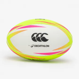 Decathlon Minge de Rugby M4 - Minge de Touch  | Canterbury Galben si Roz fluo, 4