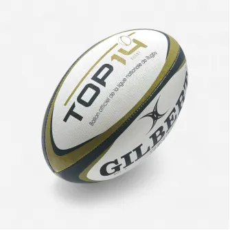 Decathlon Minge Rugby GILBERT TOP 14 marimea 5 alb-auriu, 5