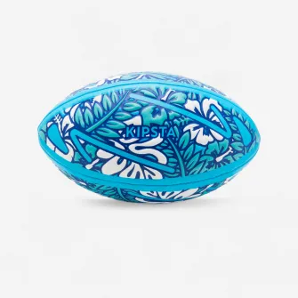 Decathlon Minge rugby pe plaja R100 BEACH TROPICAL Marime medie Albastru-Alb, 1