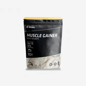 Decathlon MUSCLE GAINER VANILIE WHEY & OVAZ 1,5kg, Marime unica
