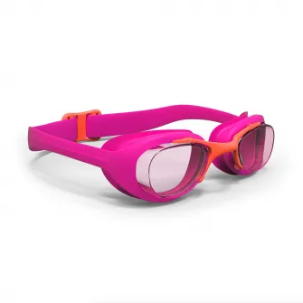 Decathlon Ochelari de inot Xbase Marimea S Lentile Transparente Roz-portocaliu copiii, S