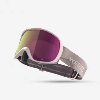 Decathlon Ochelari schi/snowboard G 500 S3 Vreme Frumoasa Roz Copii/Adulti, L