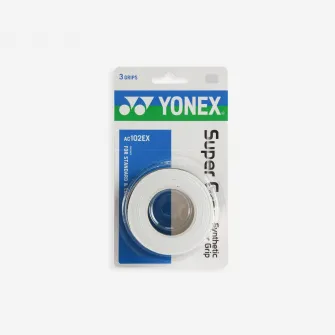 Decathlon OVERGRIP BADMINTON AC102 X3 Alb, Marime unica