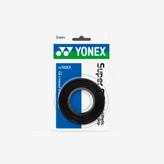 Decathlon OVERGRIP DE BADMINTON AC102 negru set de 3, Marime unica
